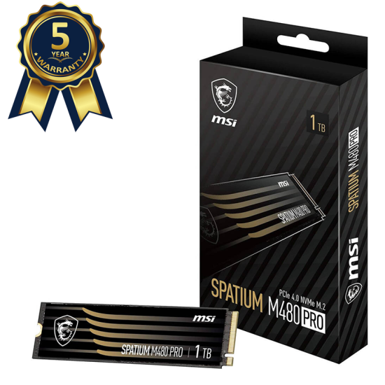MSI Spatium M480 Pro 1TB PCIe Gen4x4 M.2